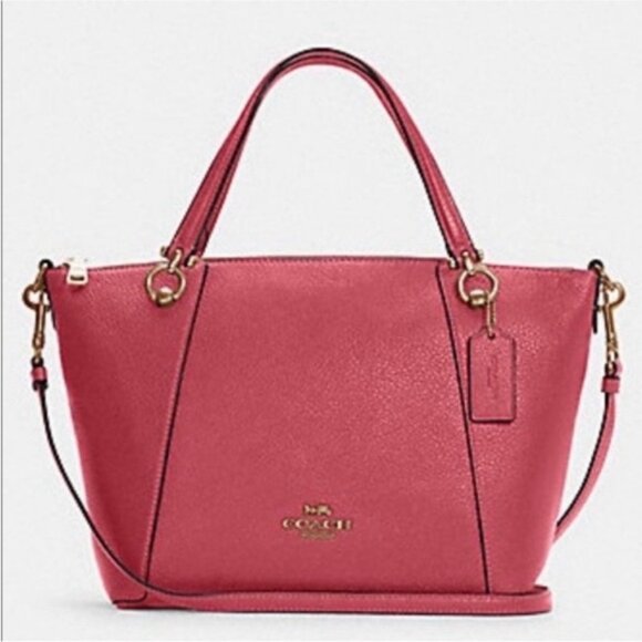 Coach Kacey Satchel Crossbody Bag Pink - Picture 2 of 12